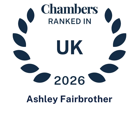 Chambers Ranked In UK 2026 – Ashley Fairbrother