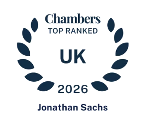 Chambers Top Ranked UK 2026 – Jonathan Sachs