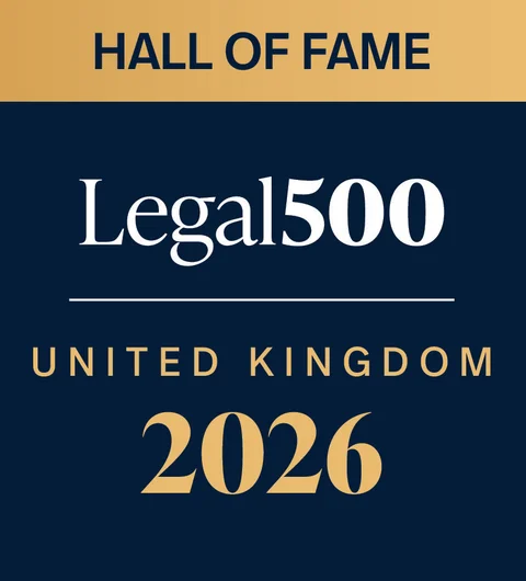 Legal 500 Hall of Fame United Kingdom 2026
